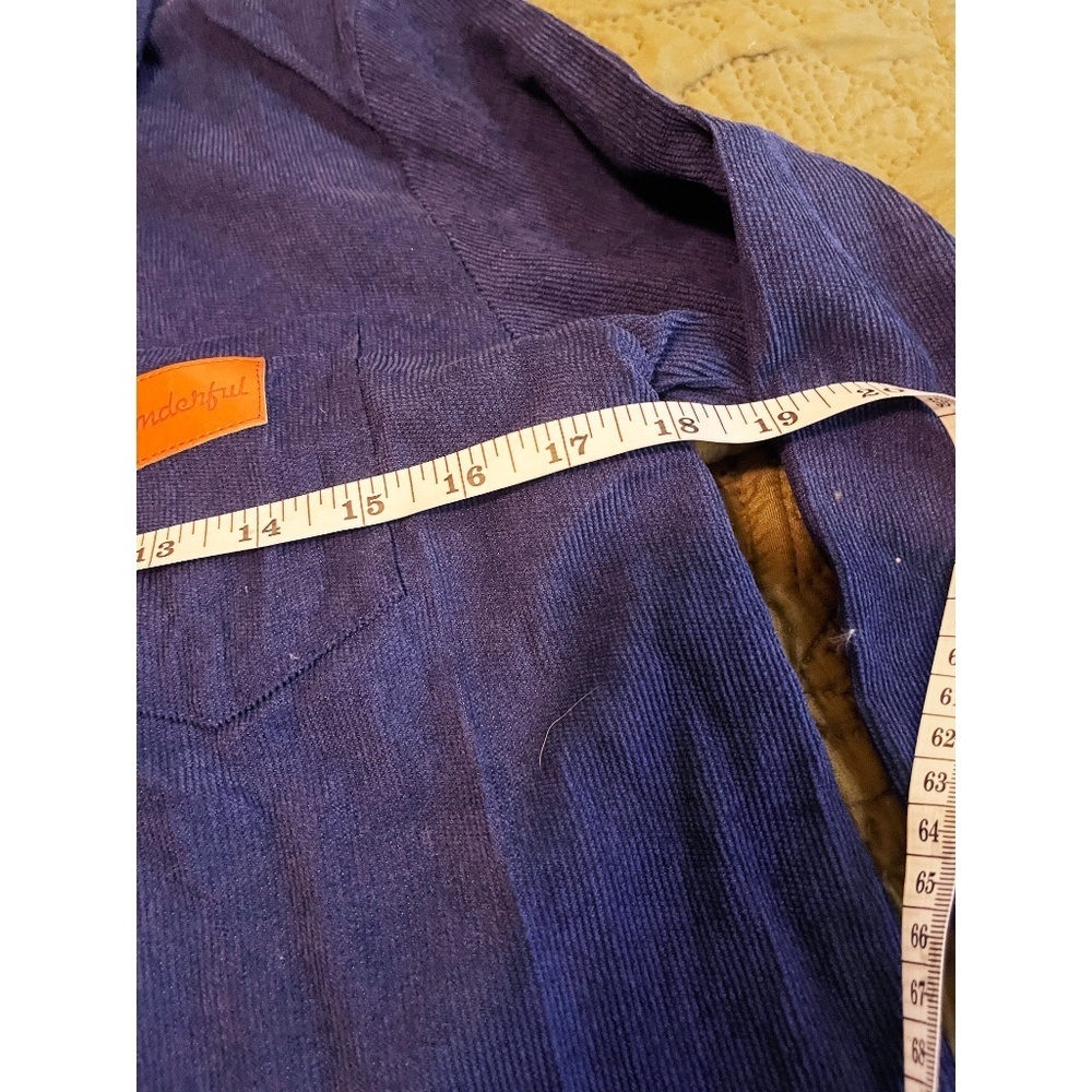 Boys Casual Blue Corduroy 2-Piece Set – Long Sleeve Shirt & Pants-Like New - Picture 8 of 9